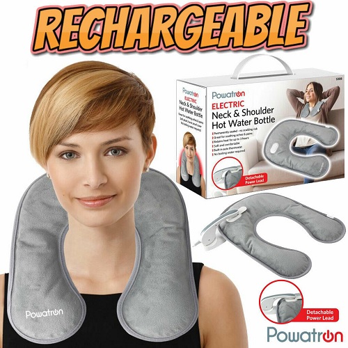 Rechargeable Neck and Shoulder Warmer Hot Water Bottle Sealed No Boiling Water