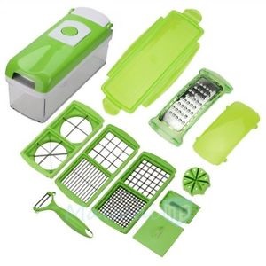 Add a review for: 12 PC Multi-function Slicer Vegetable Fruit Peeler Dicer Cutter Chopper Grater