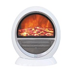 1500w Ceramic PTC Oscillating Fireplace Flame Effect Portable Heater Radiator WH