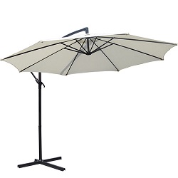 Add a review for: 3.5m Aluminium Cantilever Garden Parasol Cream + UV Protection + Stand