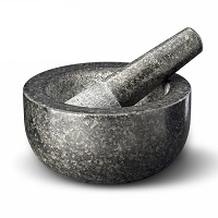 Add a review for: Natural Granite Pestle & Mortar Spice Herb Crusher Grinder Grinding Paste Pestal