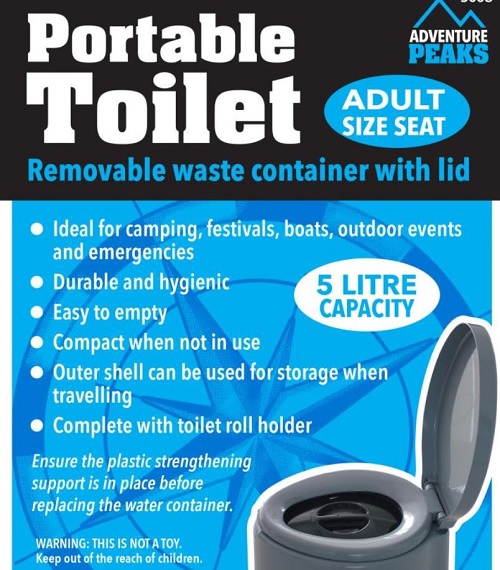Portable Toilet Adult size seat
