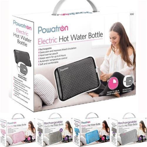 Rechargeable Electric Hot Water Bottle Bed Warmer Heat Pad Cheaper Than a Kettle