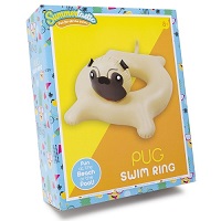 Add a review for: Inflatable Pug Swim Ring For Kids Summer Beach Pool Novelty Float Lilo Lounger