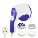 Electric Massager Handheld Infrared Massage with 4 Vibrating Massage Heads for Neck Shoulders Arm Back Waist Legs and Foot