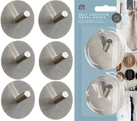 Stainless Steel Self Adhesive Stick On Wall Hanger Hooks Door Kitchen Bathroom 1