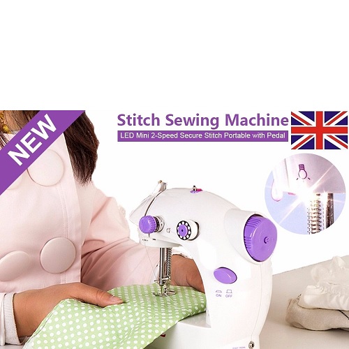 New Electric Multi-function Portable Mini Desktop Sewing Machine Handheld Kit UK