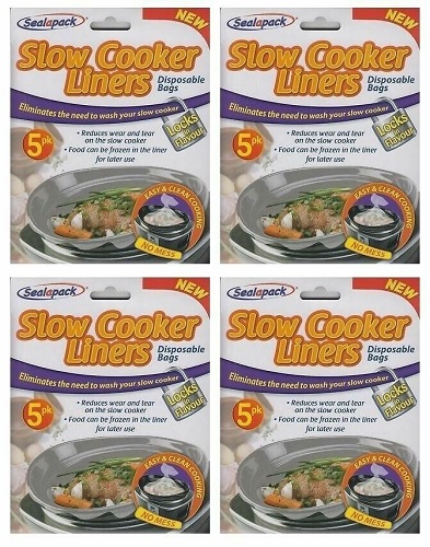 Sealapack Slow Cooker Liners Cooking Easy Clean Round Oval No Mess Bags