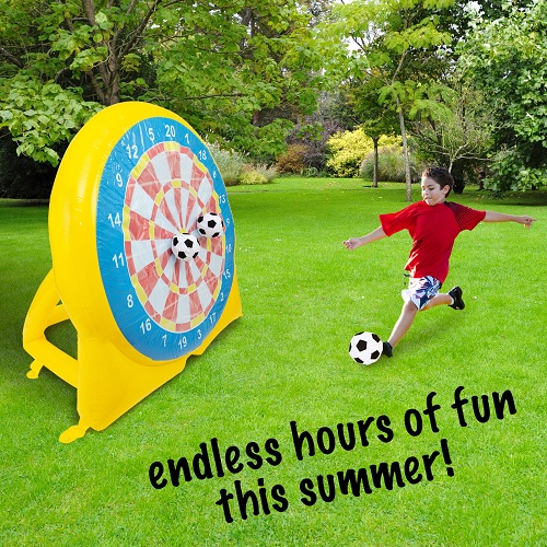 Giant Inflatable Football Dart Board Outdoor Kick Ball Target Garden Game