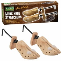 EFG1316 2 x Mens Gents Shoe Stretcher Wooden Tree Shaper Corn Bunion Blister Size 6 - 12