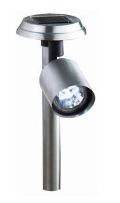 2x Solar Powered LED Garden Spot light