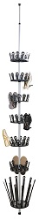 Add a review for: Vivo  7 Tier Revolving Shoe Rack Tree - Chrome - 46x46x280 cm Tidy Neat Boots