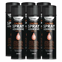 Bond IT Adhesive Spray High Strength Carpet Vinyl Tiles Fabric Industrial Can UK