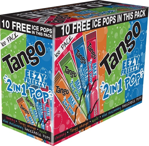 LARGE 75ml Tango Eezy Freezzy Freeze Ice Pops 2in1 Mixed Mr Pole Lollies Poles