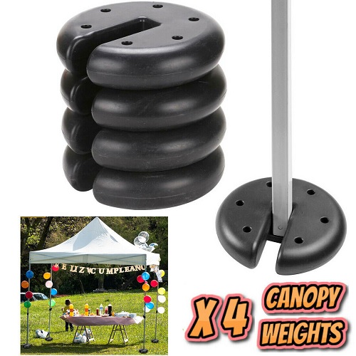 0243 Round Canopy Tent Leg Weights Secure Anchor Gazebo Camping Outdoor Market Stalls