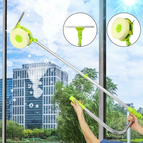 Window High Building Cleaner Squeegee Double Glazing Glass Cleaning U shape