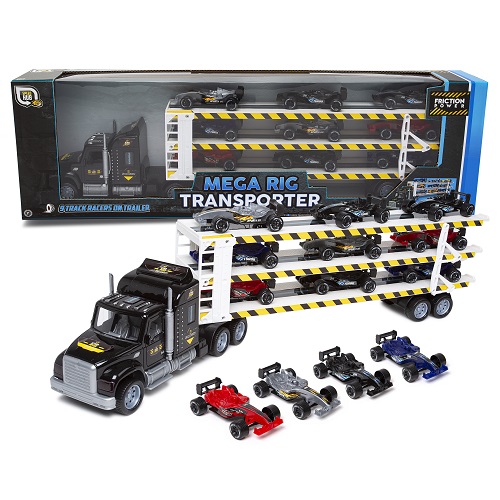 Mega Rig Transporter with 9 cars 