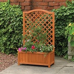 Garden Planter with Trellis