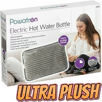 Add a review for: Grey Rechargeable Electric Hot Water Bottle Bed Hand Warmer Massaging Heat Pad