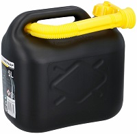 Dunlop 5L Petrol Fuel Can Jerry Can for Car Lawnmower Motorbike Motorcycle Van