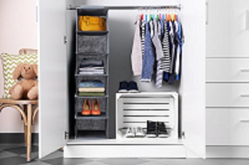 6 Section Wardrobe Organiser