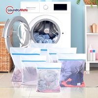 6pc Zip Lock Washing Machine Mesh Bags