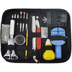 144 Pcs Watchmaker Watch Repair Tool Kit Back Case Remover Opener Spring Pin Bar