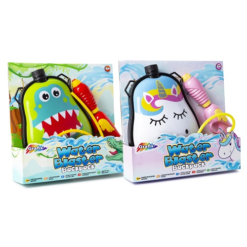 Dinosaur or Unicorn Water Blaster Backpack