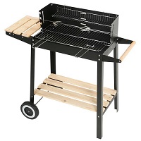 Add a review for: Charcoal BBQ Grill Trolley Barbecue Patio Outdoor Garden Heating Smoker Picnic