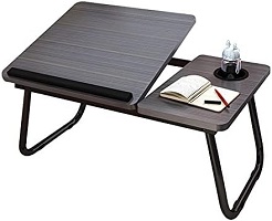 Add a review for: Laptop Bed Table, Bed Desk with Foldable Legs & Cup Slot, Adjustable Trays, Reading Book Holder Notebook Laptop Stand Laptop Tray for Bed, Sofa,Terrace...