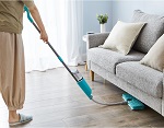 Flexible Spray Mop with Extendable Head & Double Sided Pad Wood Tiles Hard Floor