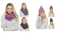 Woolly Hat and Matching Snood Set