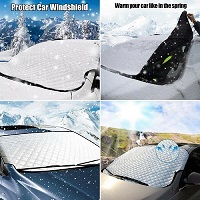 Add a review for: Large Heavy Duty Windscreen Cover Protect From Snow Frost Ice Screen Windshield