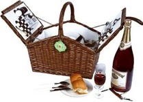 Add a review for: Vivo Country Willow Picnic Hamper Basket for 4 Person